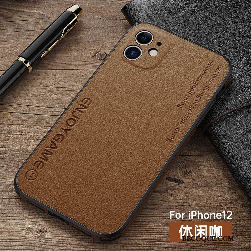 Kuori iPhone 12 Luova Kukkakuvio Oranssi, Kotelo iPhone 12 Laukut Ylellisyys Murtumaton