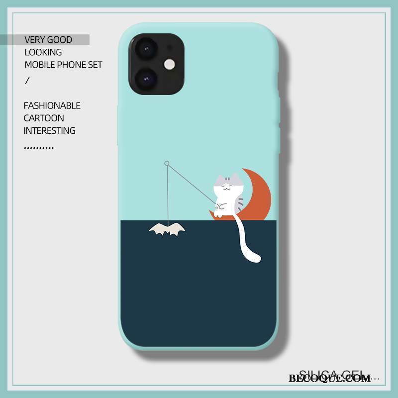 Kuori iPhone 12 Luova Uusi Puhelimen Kuoret, Kotelo iPhone 12 Silikoni Sininen Trendi