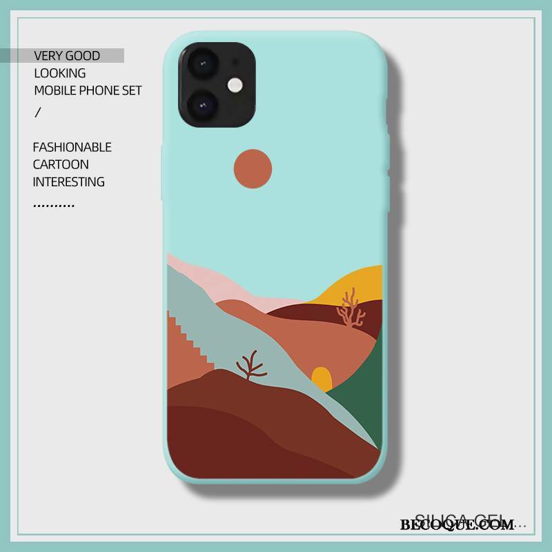 Kuori iPhone 12 Luova Uusi Puhelimen Kuoret, Kotelo iPhone 12 Silikoni Sininen Trendi