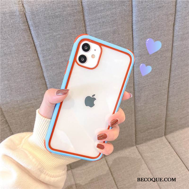 Kuori iPhone 12 Mini Laukut Kehys Läpinäkyvä, Kotelo iPhone 12 Mini Suojaus Uusi Puhelimen Kuoret