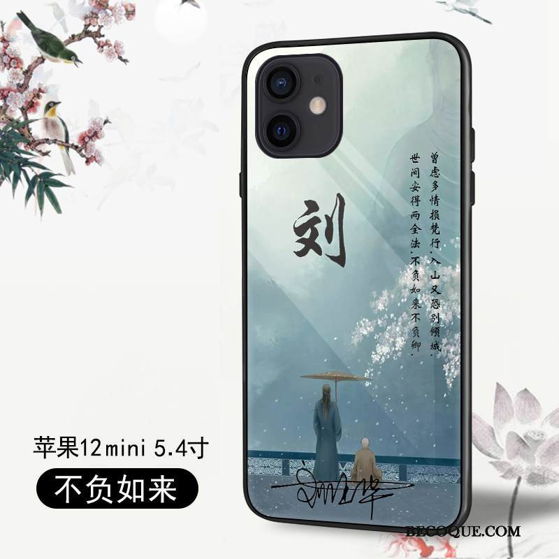 Kuori iPhone 12 Mini Laukut Kevyt Murtumaton, Kotelo iPhone 12 Mini Luova Puhelimen Kuoret Vihreä