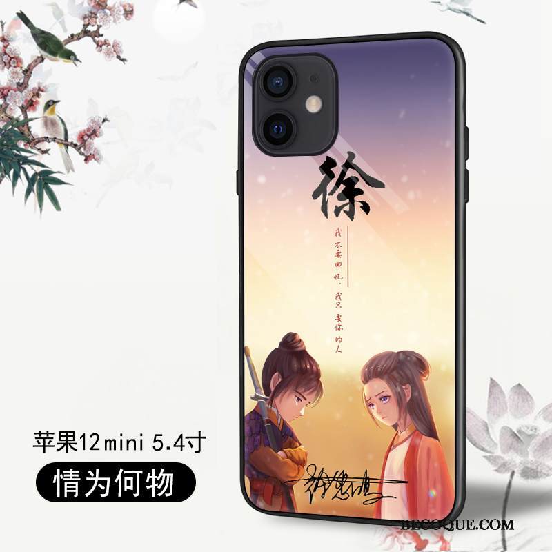 Kuori iPhone 12 Mini Laukut Kevyt Murtumaton, Kotelo iPhone 12 Mini Luova Puhelimen Kuoret Vihreä