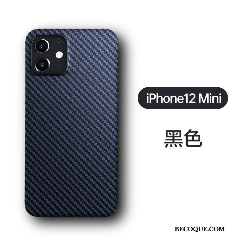 Kuori iPhone 12 Mini Laukut Murtumaton Kuitu, Kotelo iPhone 12 Mini Suojaus Puhelimen Kuoret Musta