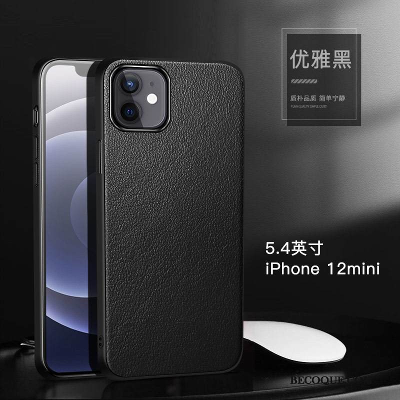 Kuori iPhone 12 Mini Laukut Murtumaton Lehmä, Kotelo iPhone 12 Mini Nahka Uusi Puhelimen Kuoret
