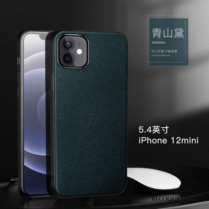 Kuori iPhone 12 Mini Laukut Murtumaton Lehmä, Kotelo iPhone 12 Mini Nahka Uusi Puhelimen Kuoret