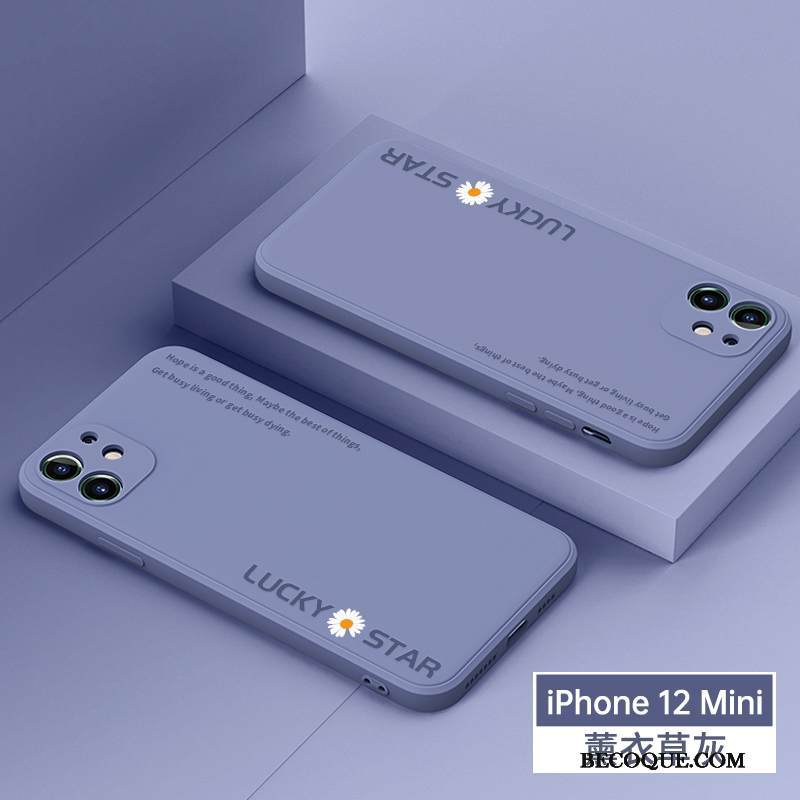 Kuori iPhone 12 Mini Laukut Persoonallisuus Murtumaton, Kotelo iPhone 12 Mini Silikoni Puhelimen Kuoret Violetti