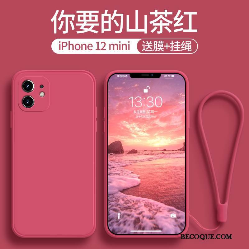 Kuori iPhone 12 Mini Laukut Ultra Uusi, Kotelo iPhone 12 Mini Ylellisyys Khaki Punainen