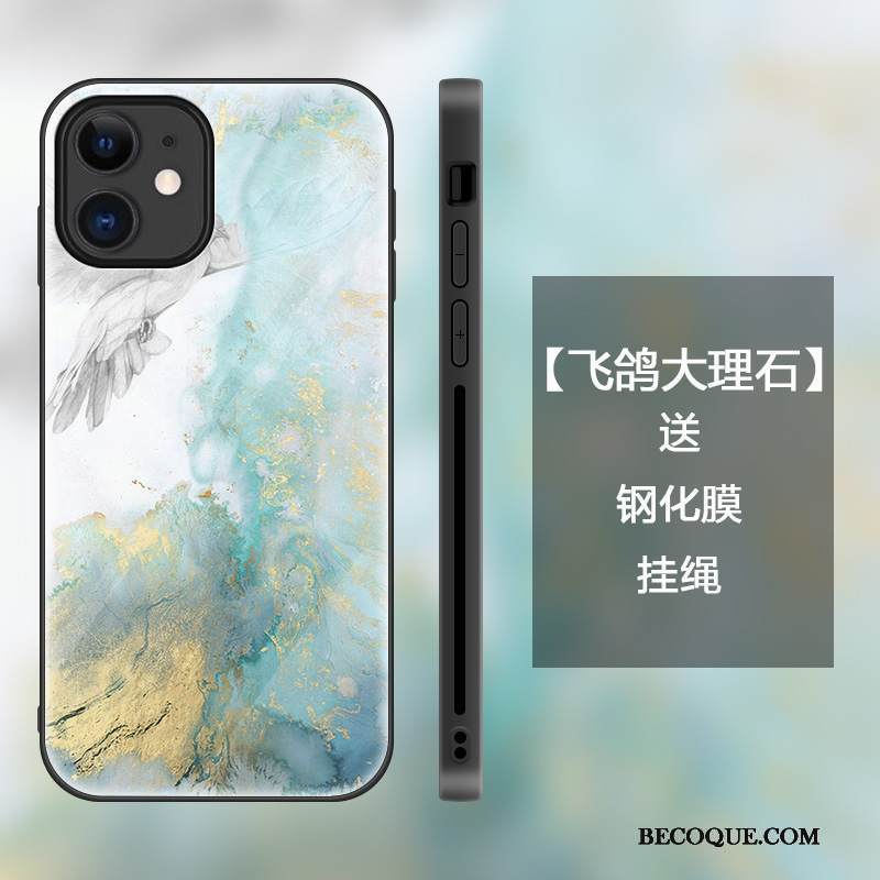 Kuori iPhone 12 Mini Luova Lasi Murtumaton, Kotelo iPhone 12 Mini Laukut Persoonallisuus Tide-brändi