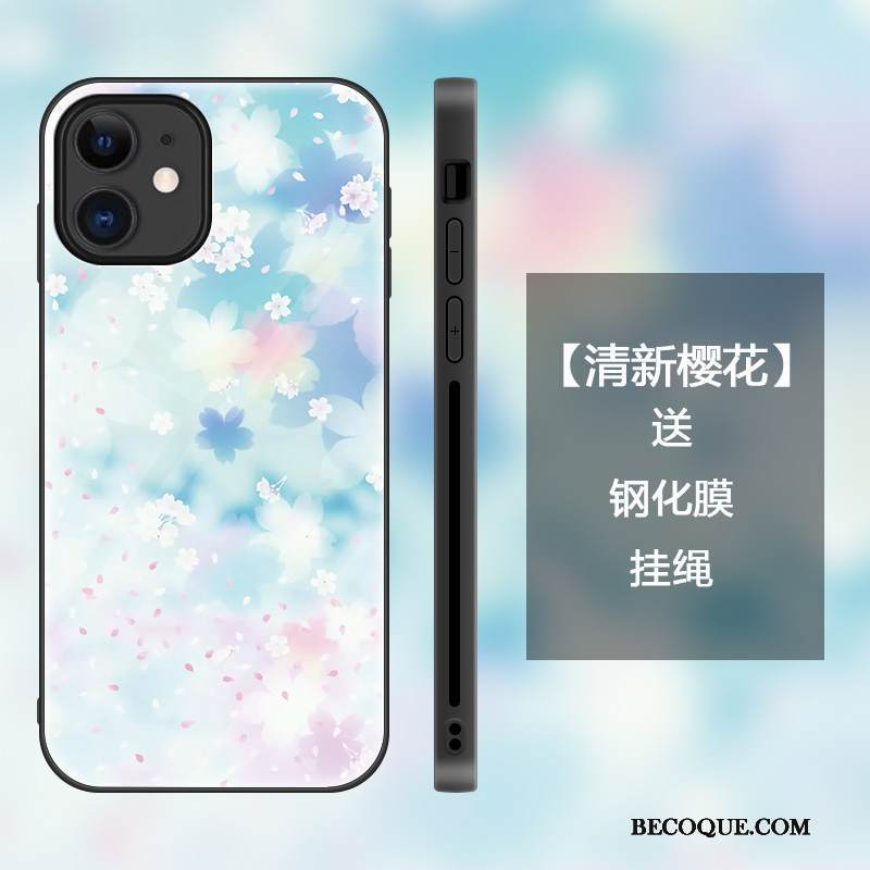 Kuori iPhone 12 Mini Luova Murtumaton Jauhe, Kotelo iPhone 12 Mini Suojaus Kirsikka Tuuli