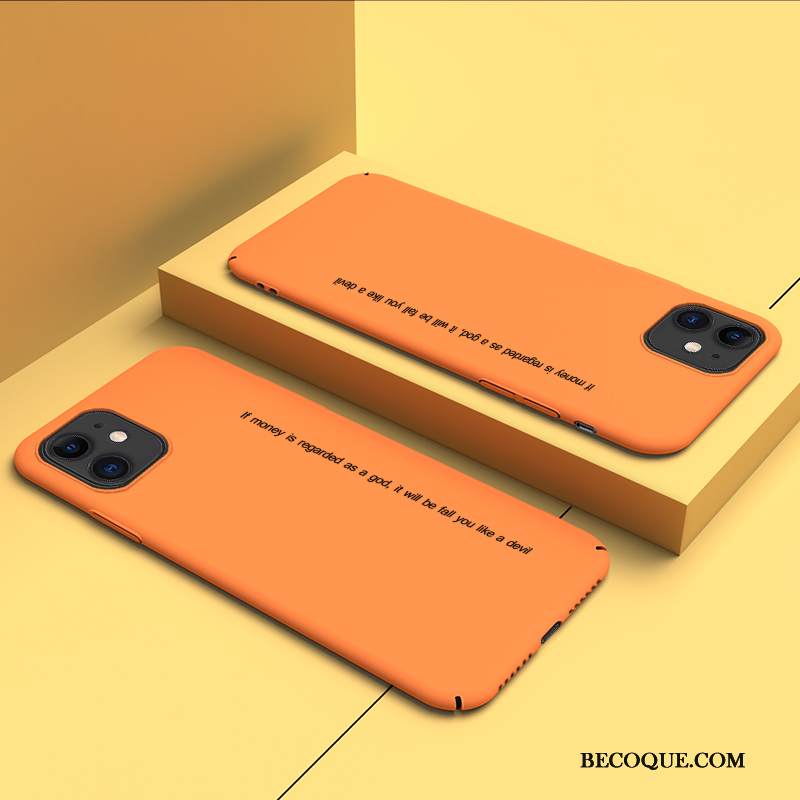 Kuori iPhone 12 Mini Luova Oranssi Puhelimen Kuoret, Kotelo iPhone 12 Mini Suojaus Yksinkertainen Pesty Suede