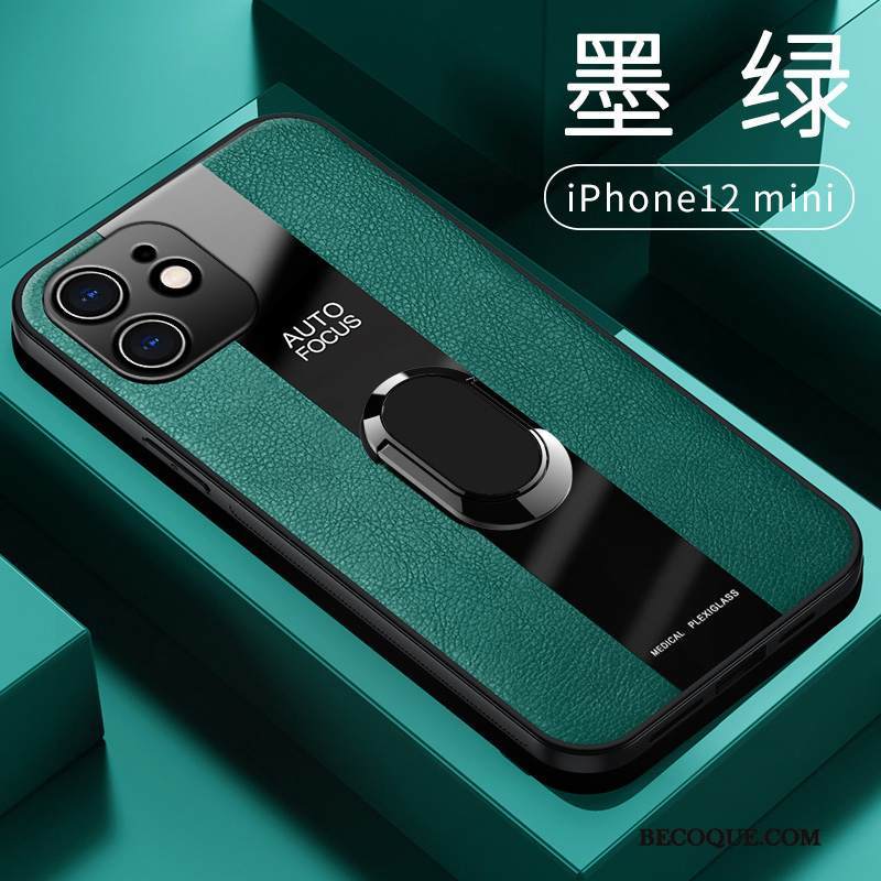 Kuori iPhone 12 Mini Nahka Ultra Murtumaton, Kotelo iPhone 12 Mini Laukut Puhelimen Kuoret Sininen