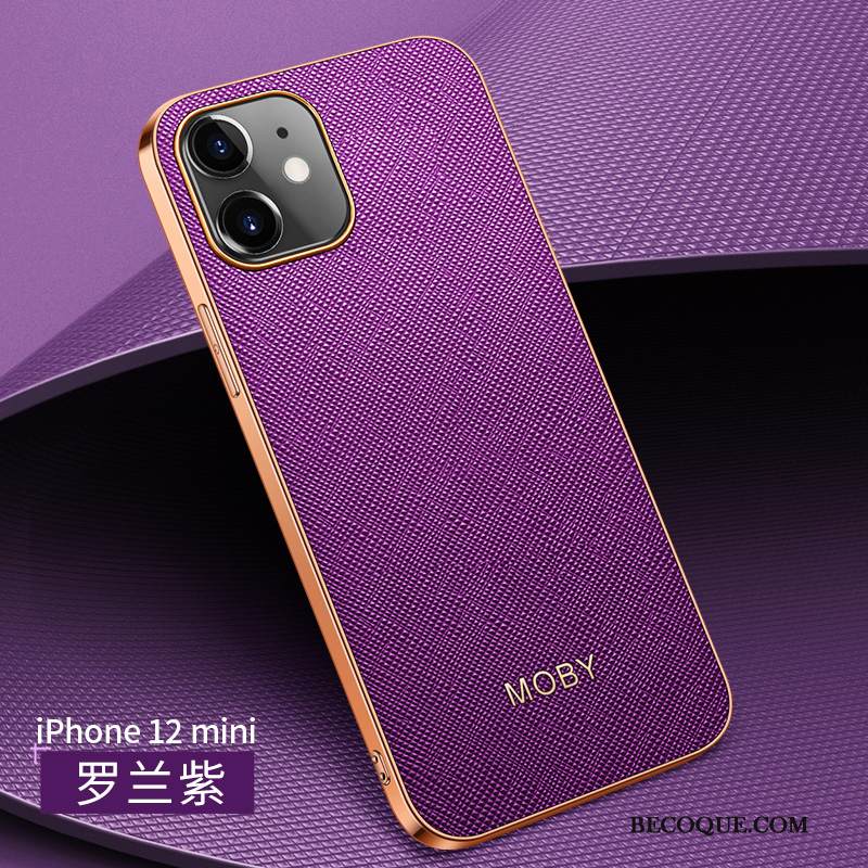 Kuori iPhone 12 Mini Nahka Ultra Musta, Kotelo iPhone 12 Mini Laukut Puhelimen Kuoret Uusi