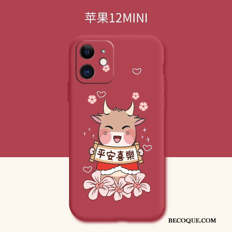 Kuori iPhone 12 Mini Pehmeä Neste Ihana Rikkaus, Kotelo iPhone 12 Mini Silikoni Lehmä Trendi