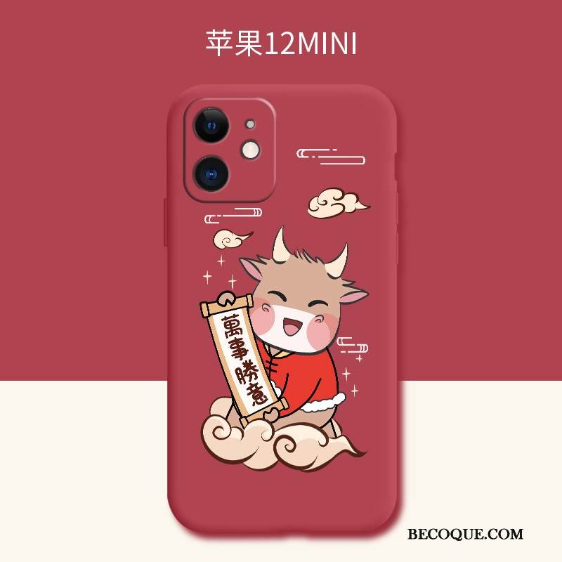 Kuori iPhone 12 Mini Pehmeä Neste Ihana Rikkaus, Kotelo iPhone 12 Mini Silikoni Lehmä Trendi