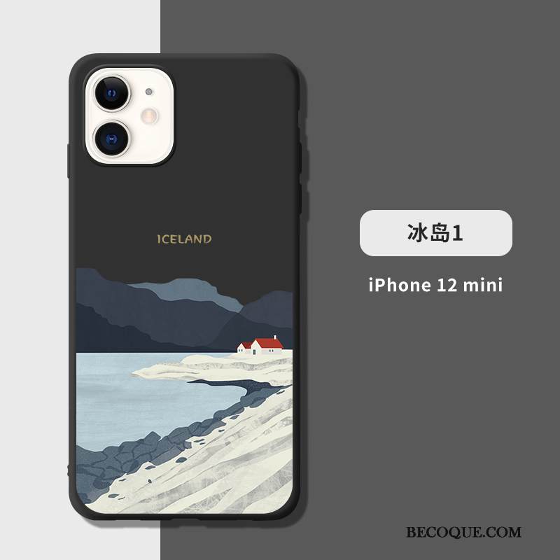 Kuori iPhone 12 Mini Pehmeä Neste Tuuli Puhelimen Kuoret, Kotelo iPhone 12 Mini Silikoni Eurooppa Pieni