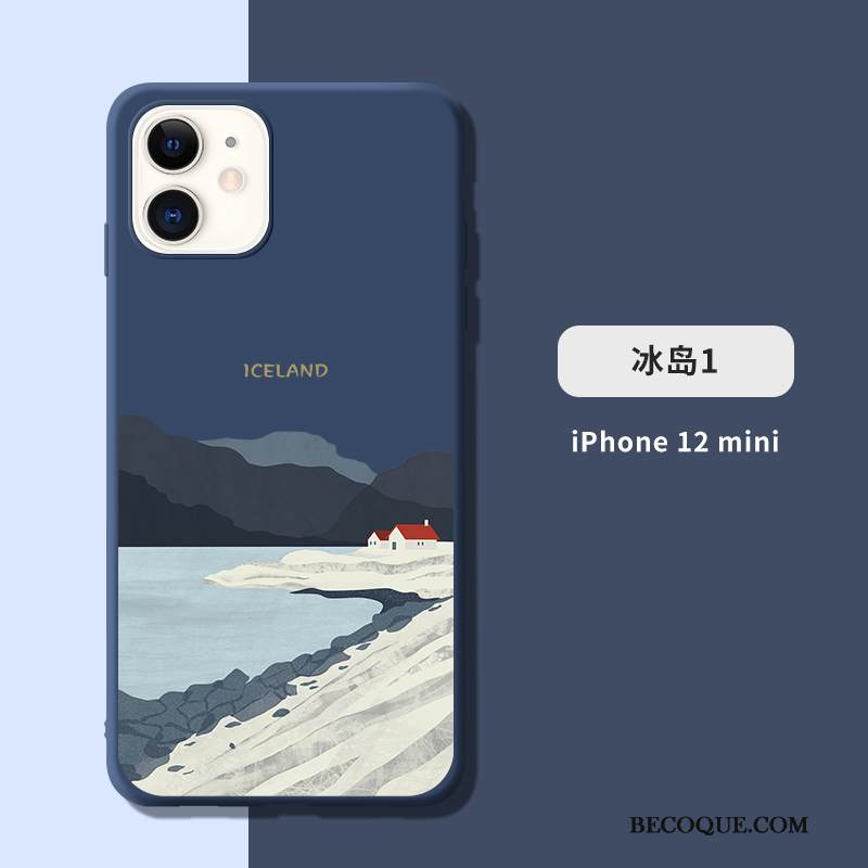 Kuori iPhone 12 Mini Pehmeä Neste Tuuli Puhelimen Kuoret, Kotelo iPhone 12 Mini Silikoni Eurooppa Pieni