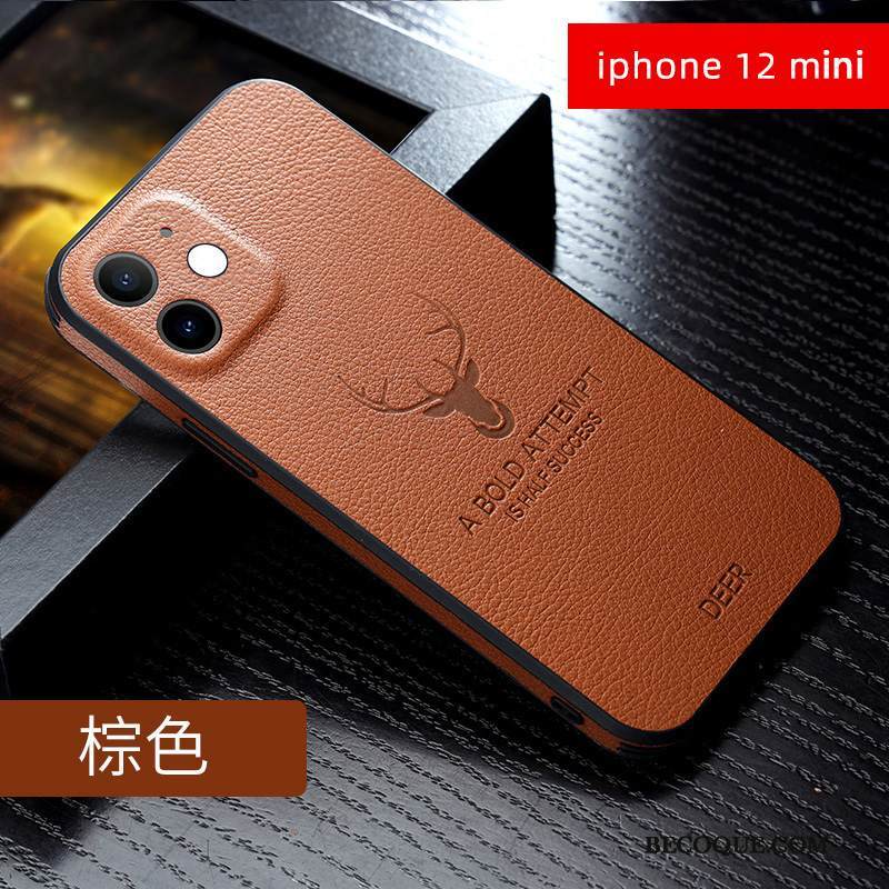 Kuori iPhone 12 Mini Pehmeä Neste Ylellisyys Tide-brändi, Kotelo iPhone 12 Mini Nahka Ultra Uusi