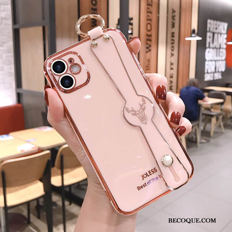 Kuori iPhone 12 Mini Silikoni Net Red Trendi, Kotelo iPhone 12 Mini Suojaus Pinnoitus Hirvi