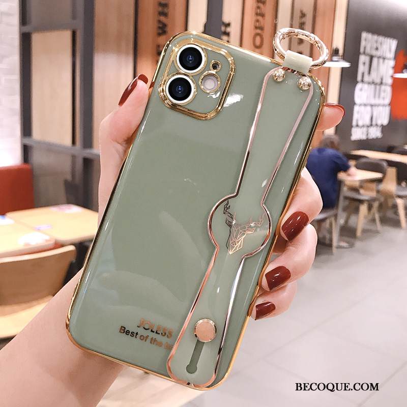 Kuori iPhone 12 Mini Silikoni Net Red Trendi, Kotelo iPhone 12 Mini Suojaus Pinnoitus Hirvi