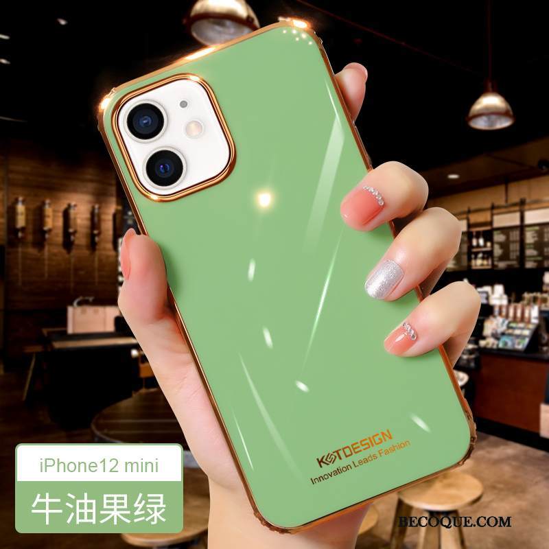 Kuori iPhone 12 Mini Silikoni Ultra Puhelimen Kuoret, Kotelo iPhone 12 Mini Suojaus Murtumaton Oranssi