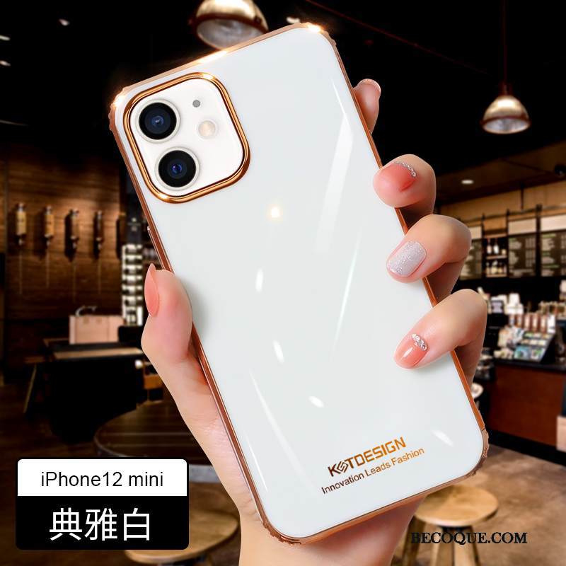 Kuori iPhone 12 Mini Silikoni Ultra Puhelimen Kuoret, Kotelo iPhone 12 Mini Suojaus Murtumaton Oranssi