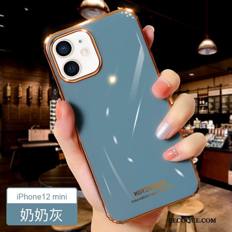 Kuori iPhone 12 Mini Silikoni Ultra Puhelimen Kuoret, Kotelo iPhone 12 Mini Suojaus Murtumaton Oranssi