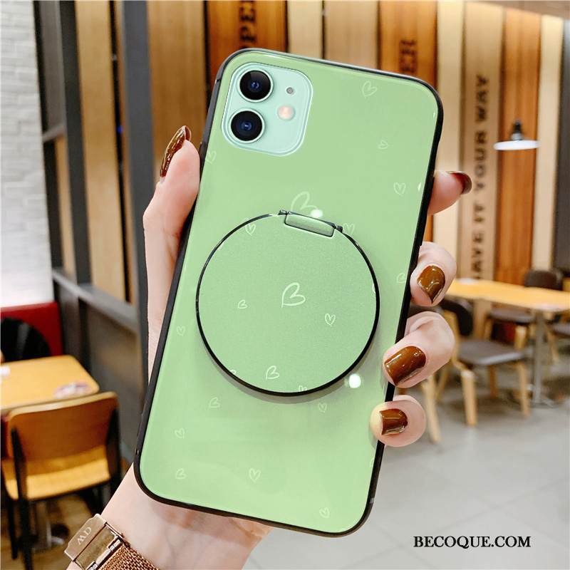 Kuori iPhone 12 Mini Tila Murtumaton Yksinkertainen, Kotelo iPhone 12 Mini Laukut Vihreä Peili