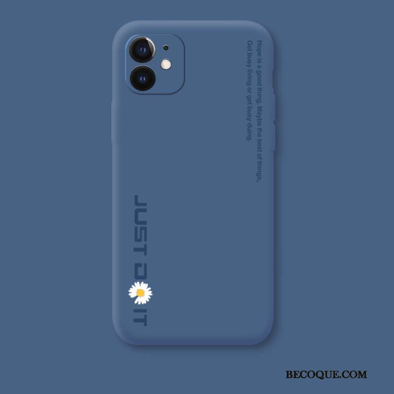 Kuori iPhone 12 Mini Tila Yksinkertainen Ylellisyys, Kotelo iPhone 12 Mini Suojaus Päivänkakkara Sininen