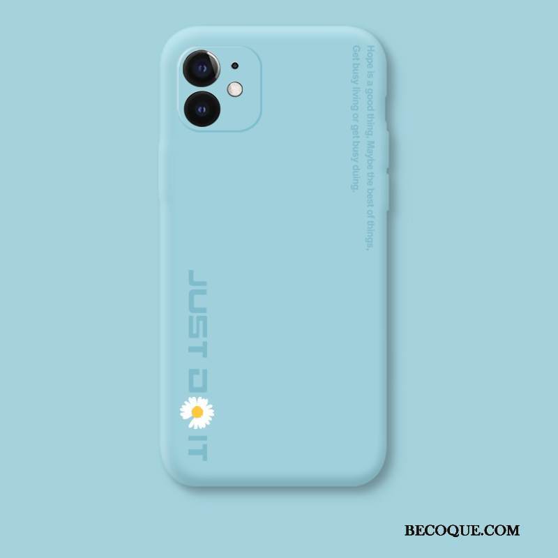 Kuori iPhone 12 Mini Tila Yksinkertainen Ylellisyys, Kotelo iPhone 12 Mini Suojaus Päivänkakkara Sininen