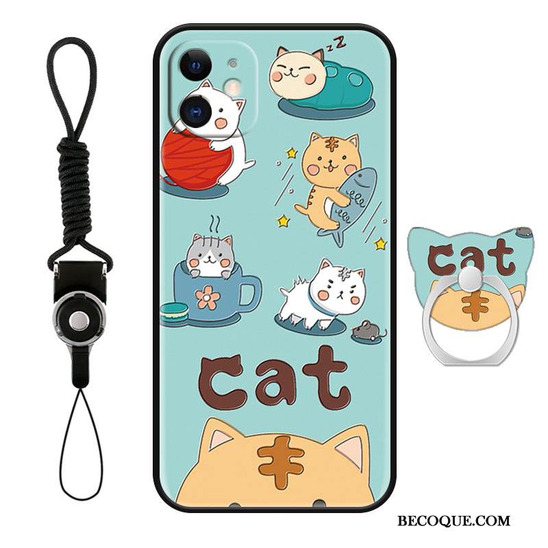 Kuori iPhone 12 Mini Tuki Pesty Suede Rengas, Kotelo iPhone 12 Mini Silikoni Ripustettavat Koristeet Puhelimen Kuoret