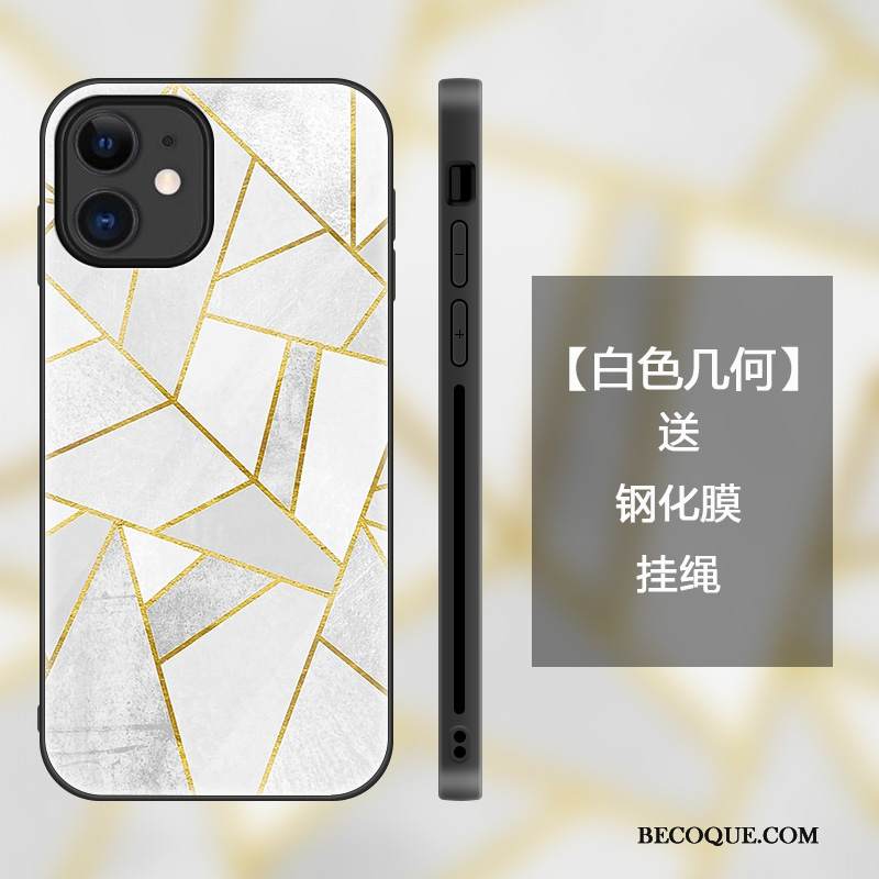 Kuori iPhone 12 Mini Vihreä Lasi, Kotelo iPhone 12 Mini Ohut Kukkakuvio