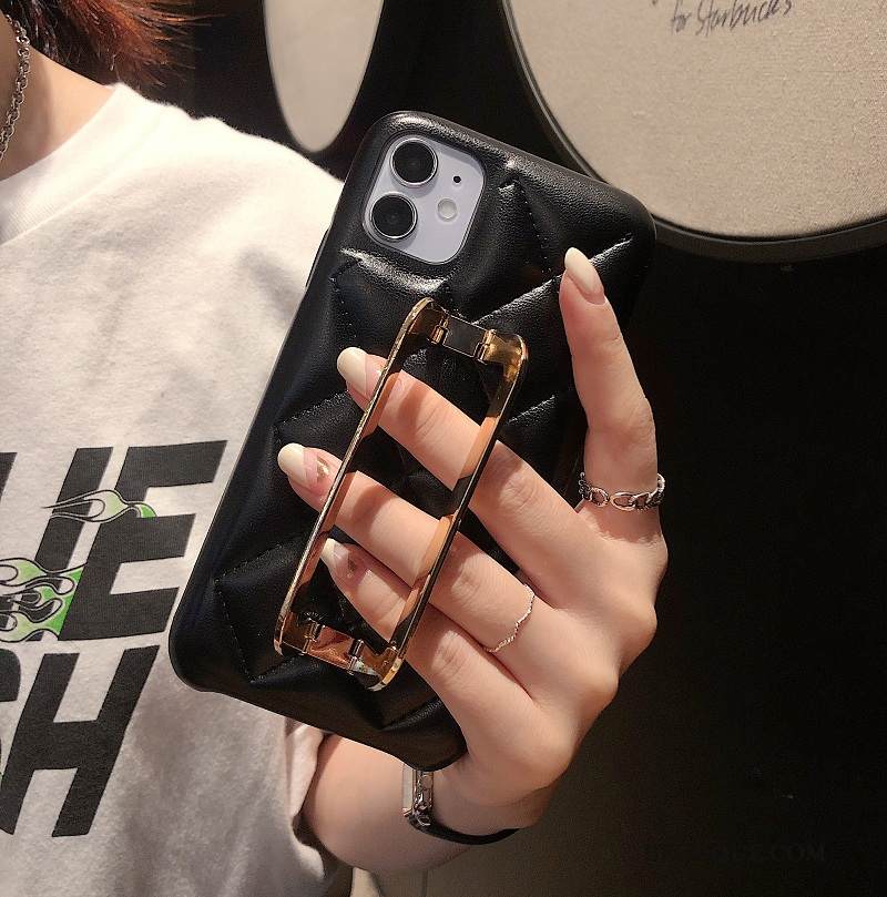 Kuori iPhone 12 Nahka Persoonallisuus Niitti, Kotelo iPhone 12 Suojaus Vihreä Puhelimen Kuoret