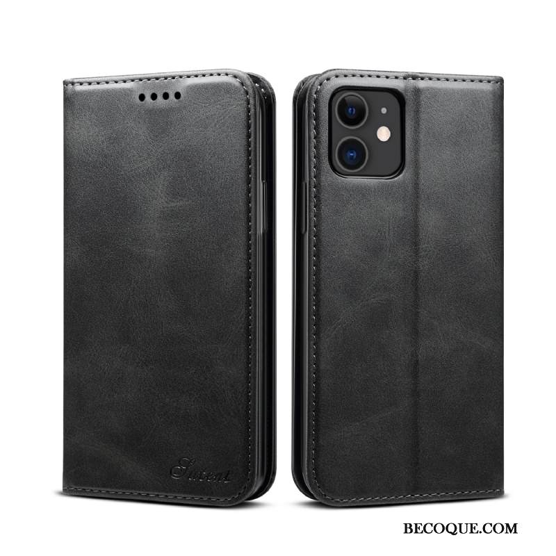 Kuori iPhone 12 Nahka Puhelimen Kuoret, Kotelo iPhone 12 Kuoret