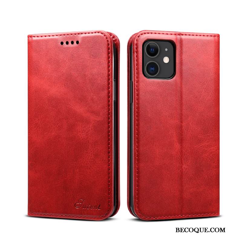 Kuori iPhone 12 Nahka Puhelimen Kuoret, Kotelo iPhone 12 Kuoret