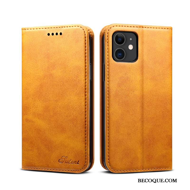 Kuori iPhone 12 Nahka Puhelimen Kuoret, Kotelo iPhone 12 Kuoret