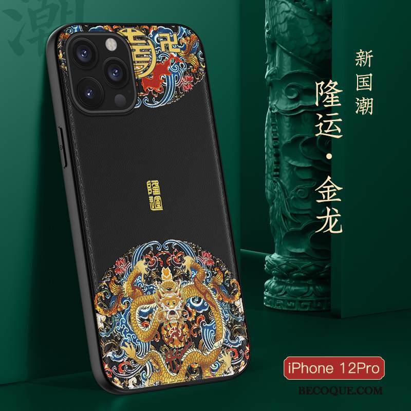 Kuori iPhone 12 Pro Laukut Puhelimen Kuoret Kiinalainen Tyyli, Kotelo iPhone 12 Pro Silikoni Sininen Ultra