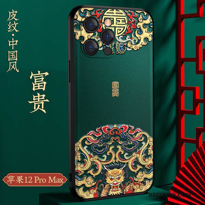 Kuori iPhone 12 Pro Max Laukut Kiinalainen Tyyli Persoonallisuus, Kotelo iPhone 12 Pro Max Luova Puhelimen Kuoret Ylellisyys