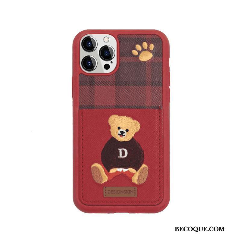 Kuori iPhone 12 Pro Max Nahka Kortti Rakastunut, Kotelo iPhone 12 Pro Max Tummanvihreä Columbia