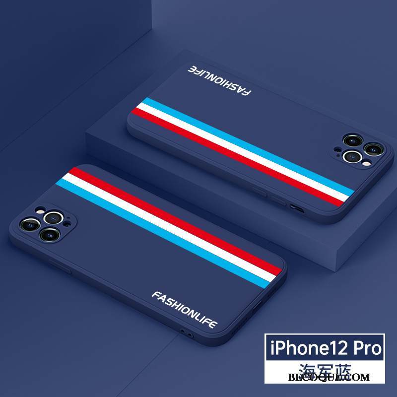 Kuori iPhone 12 Pro Suojaus Raita Yksinkertainen, Kotelo iPhone 12 Pro Pehmeä Neste Ultra Uusi