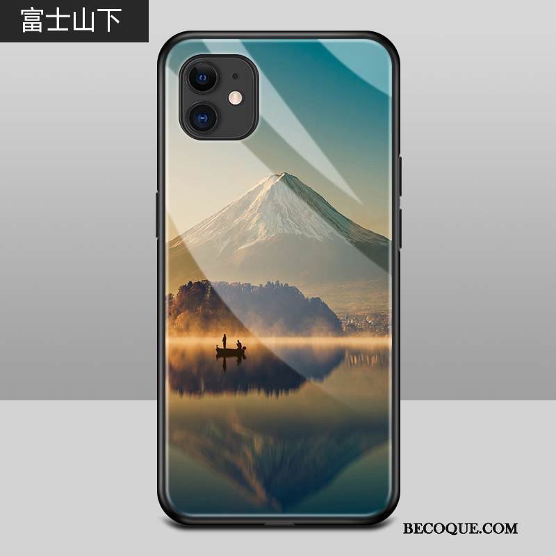 Kuori iPhone 12 Silikoni Lasi Sininen, Kotelo iPhone 12 Suojaus Tide-brändi Puhelimen Kuoret