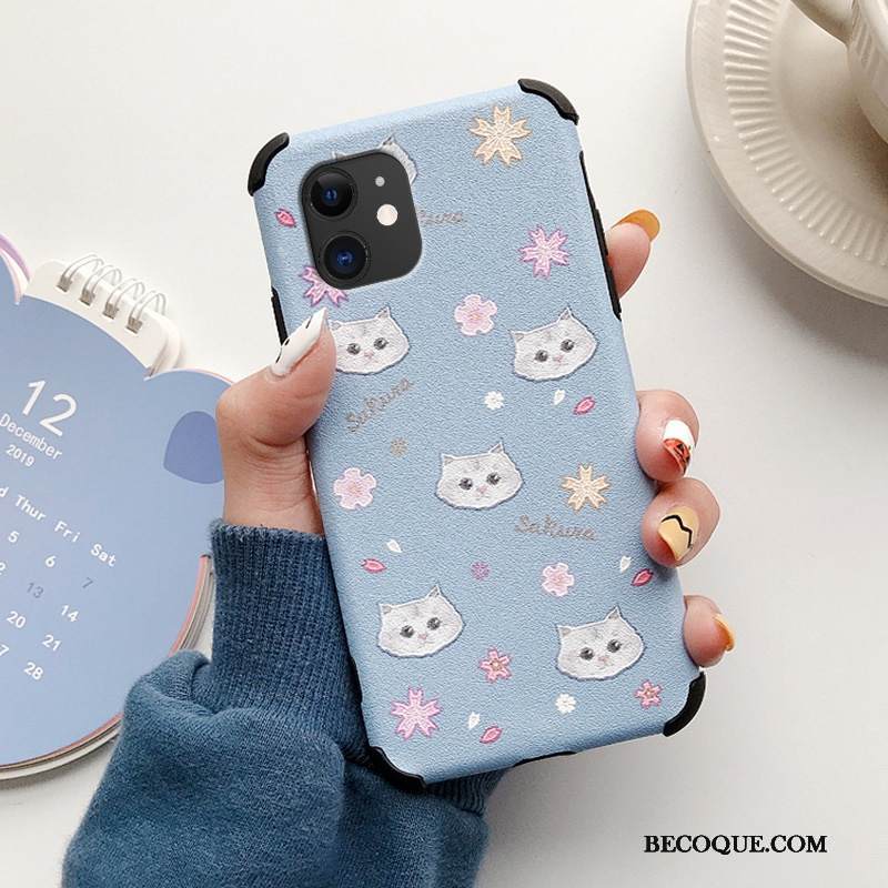 Kuori iPhone 12 Silikoni Puhelimen Kuoret Net Red, Kotelo iPhone 12 Silkki Kukka Kukkakuvio