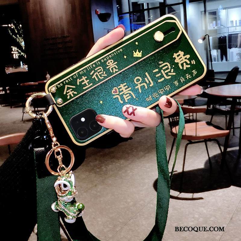 Kuori iPhone 12 Silikoni Puhelimen Kuoret Tide-brändi, Kotelo iPhone 12 Laukut Vihreä Trendi