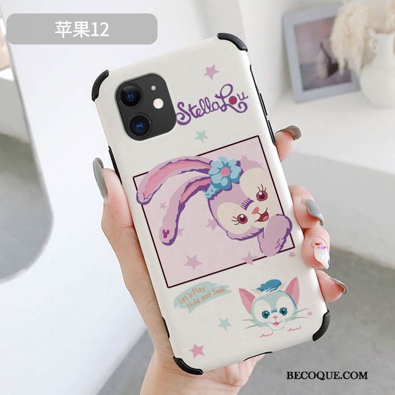 Kuori iPhone 12 Silkki Kukkakuvio Uusi, Kotelo iPhone 12 Suojaus Ihana Pesty Suede