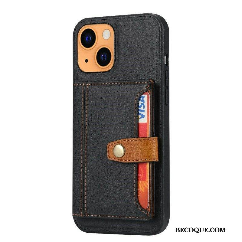 Kuori iPhone 13 Mini Korttipidikkeen Tukihihna