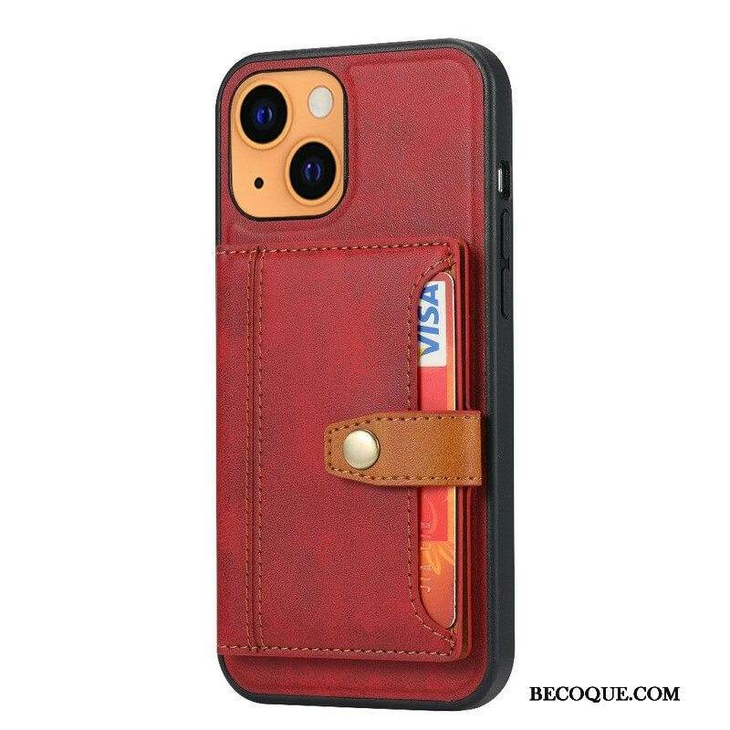 Kuori iPhone 13 Mini Korttipidikkeen Tukihihna