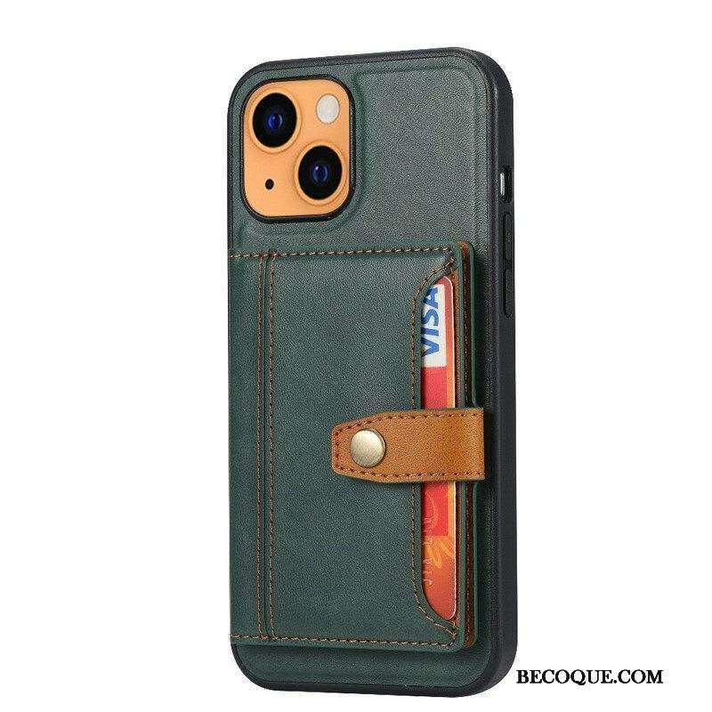 Kuori iPhone 13 Mini Korttipidikkeen Tukihihna