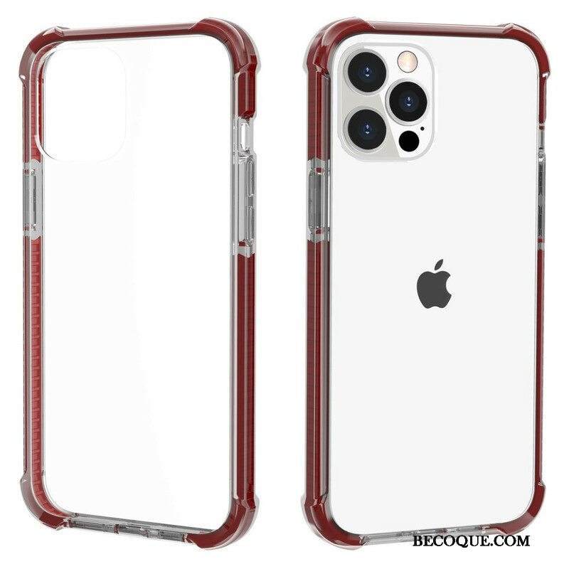 Kuori iPhone 13 Pro Läpinäkyvät Silikonireunat