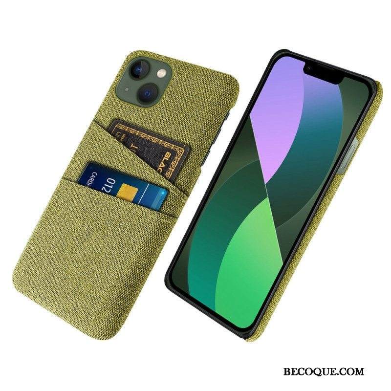 Kuori iPhone 14 Kangas Korttipidike