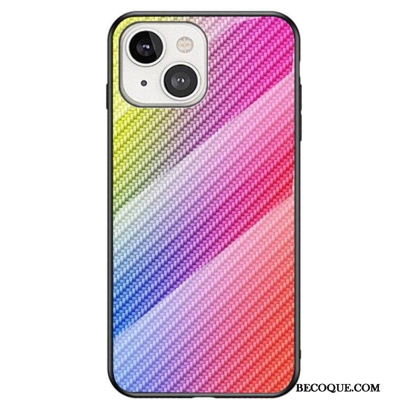 Kuori iPhone 14 Karkaistua Hiilikuitulasia