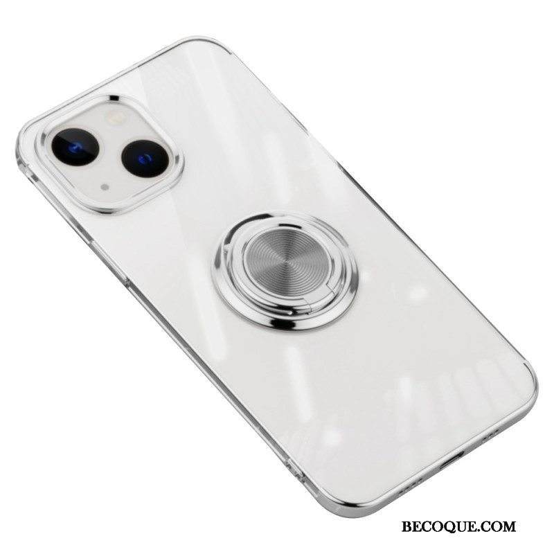 Kuori iPhone 14 Läpinäkyvä Pyörivä Rengas